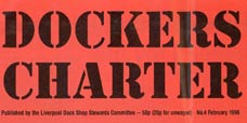 Titelseite der Kampfzeitschrift Dockers Charter