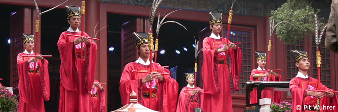 Tempelzeremonie in Beijing/China