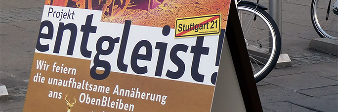 Plakat für die S21-Veranstaltung