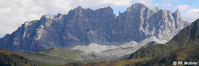Drusenfluh und Drusentürme (von Süden)