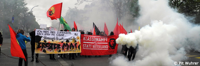 1.-Mai-Demo 2018 von Konstanz nach Kreuzlingen