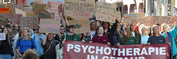 Psychotherapeut:innen-Demo am 20. Mai in Konstanz. Foto: Pit Wuhrer